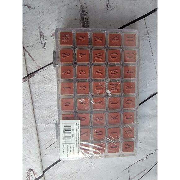 Nicole Classic Alphabet Stamp Set Modern Upper Case 40 Pieces~NIP - Picture 4 of 4